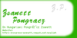 zsanett pongracz business card